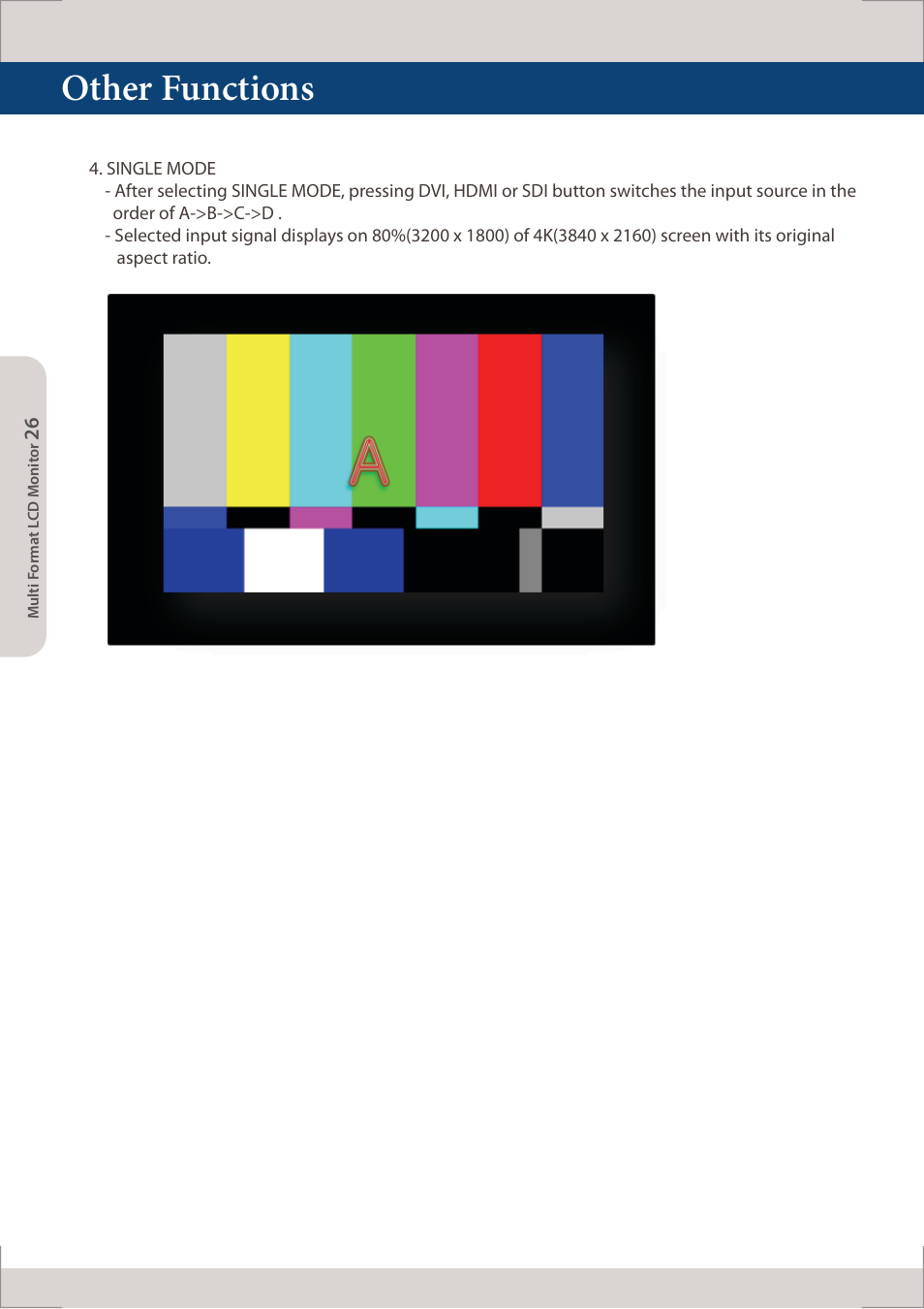 Other functions | TVLogic LUM-560W (4K) User Manual | Page 26 / 34