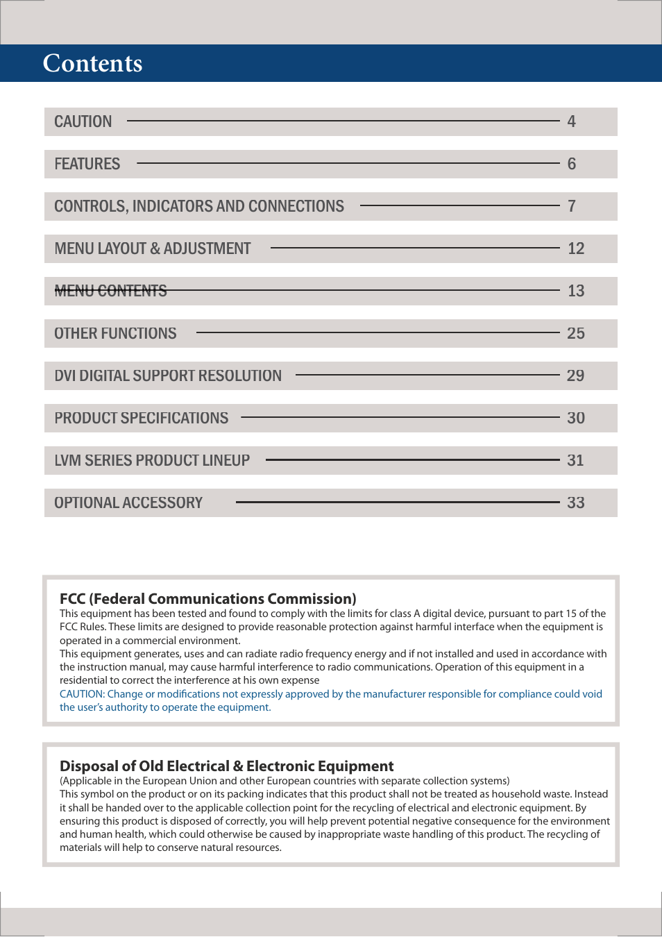 TVLogic LUM-560W (4K) User Manual | Page 3 / 34