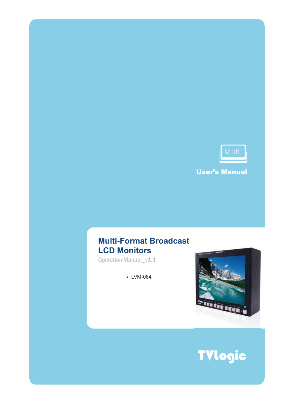 TVLogic LVM-084 User Manual | 24 pages