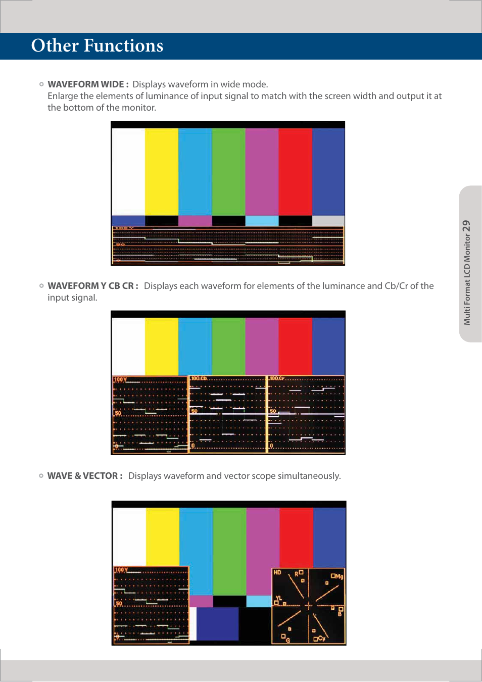 Other functions | TVLogic LVM-091W-M User Manual | Page 29 / 40
