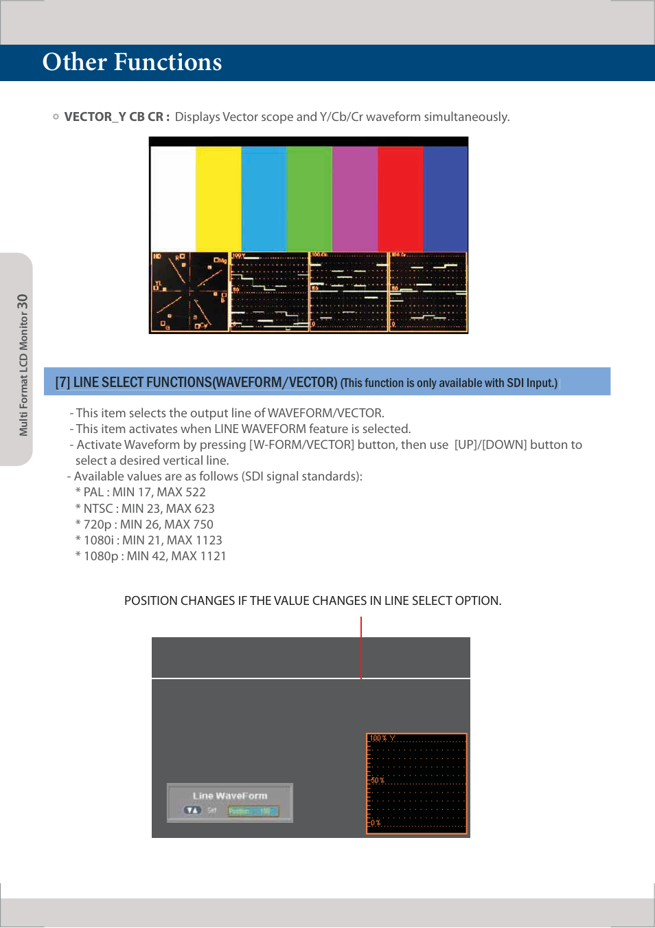 Other functions | TVLogic LVM-091W-M User Manual | Page 30 / 40