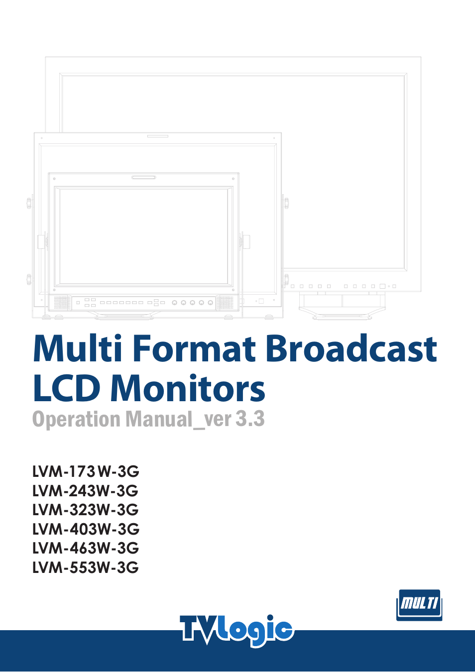 TVLogic LVM-173W-3G User Manual | 56 pages