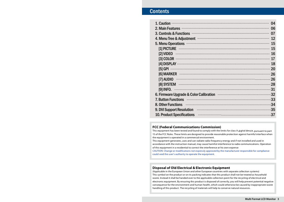 TVLogic SWM-170A User Manual | Page 2 / 23
