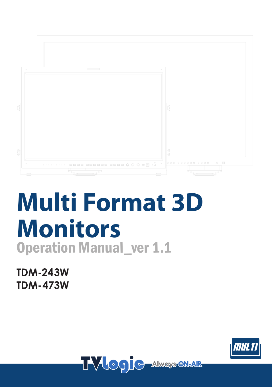 TVLogic TDM-243W User Manual | 36 pages