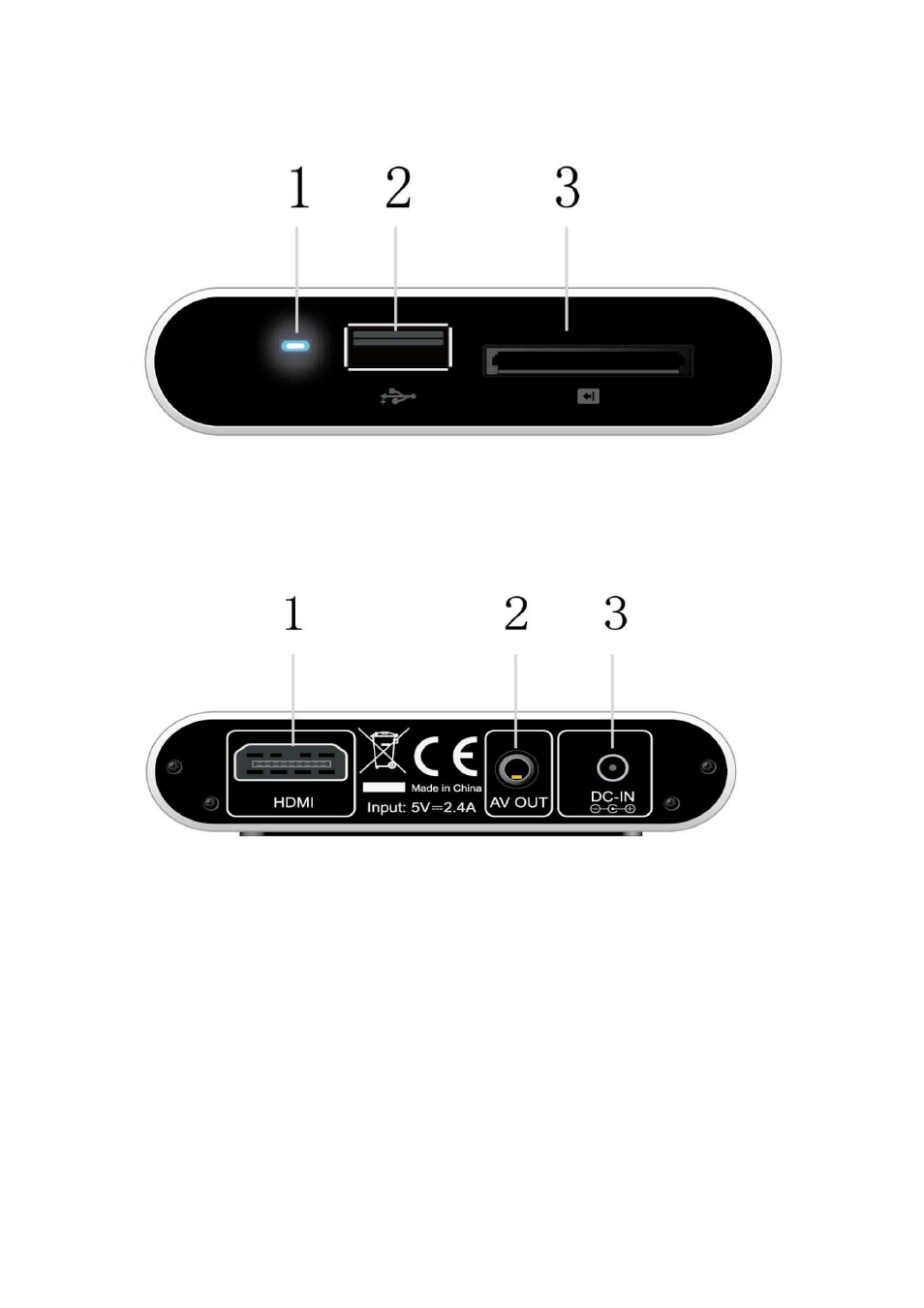 10 back panel, 11 menu language | UEBO M50 Mini 1080p User Manual | Page 8 / 26