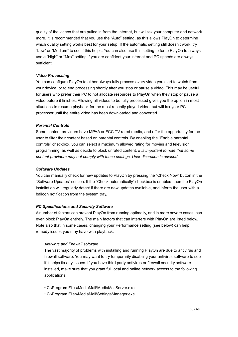 UEBO M200 Networked User Manual | Page 36 / 68