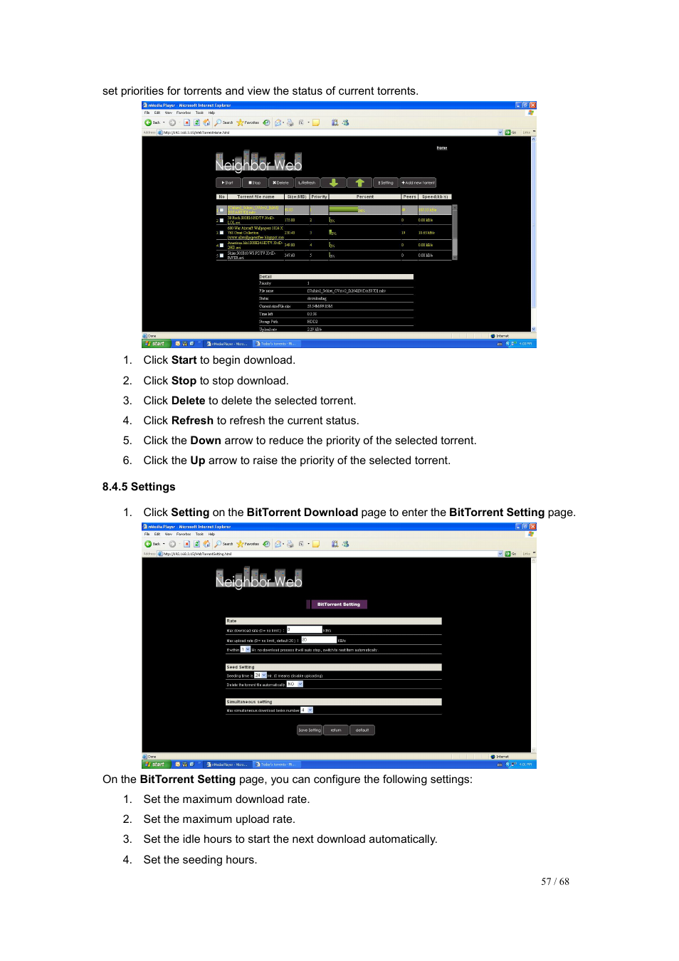 5 settings | UEBO M200 Networked User Manual | Page 57 / 68