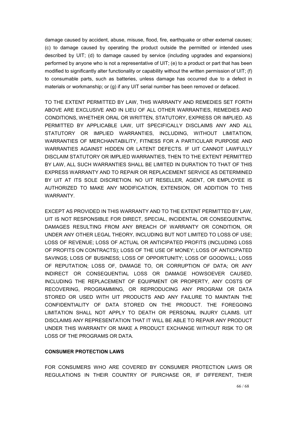 UEBO M200 Networked User Manual | Page 66 / 68