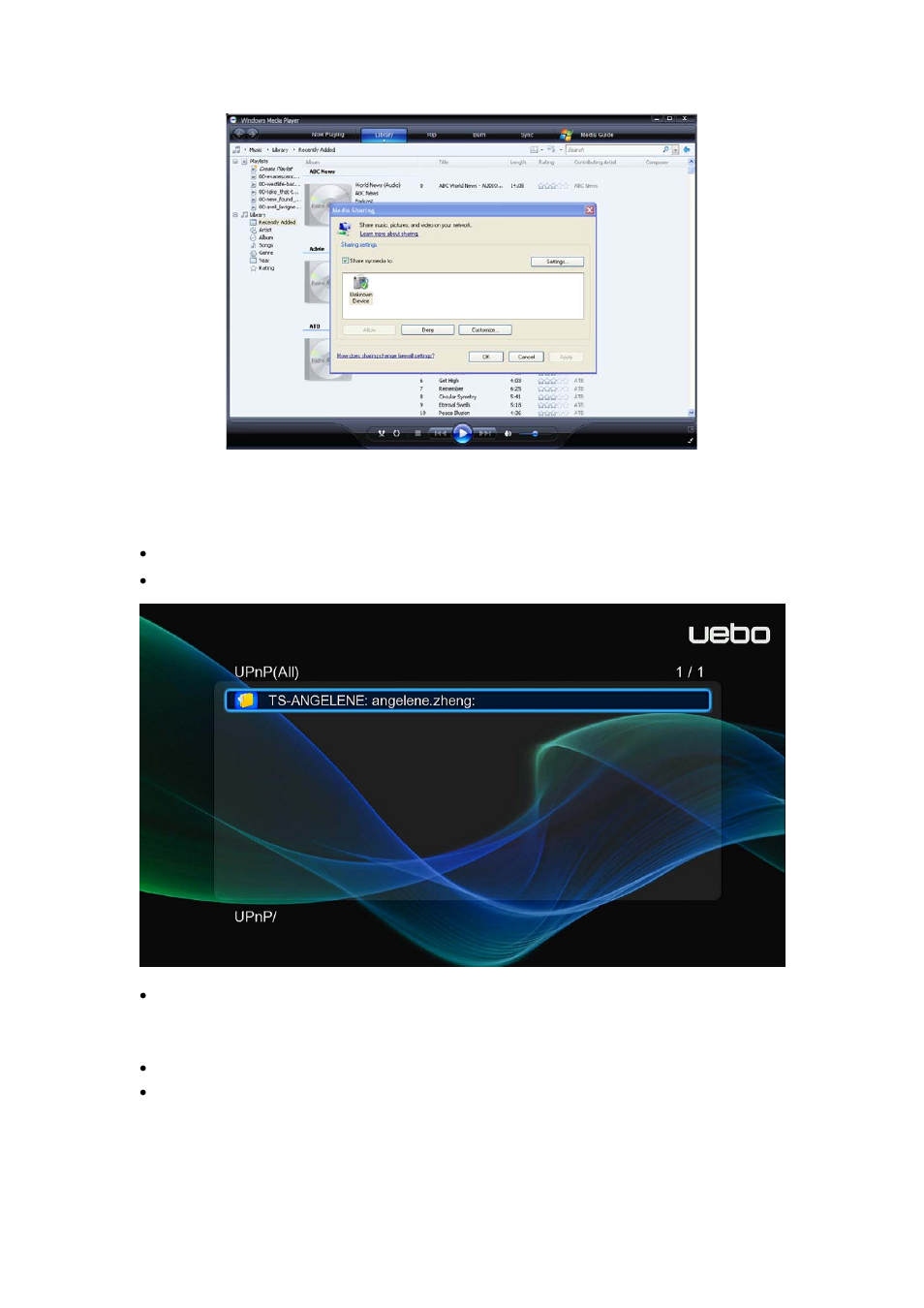 3 streaming media on your player | UEBO M400 WiFi 1080p User Manual | Page 39 / 59
