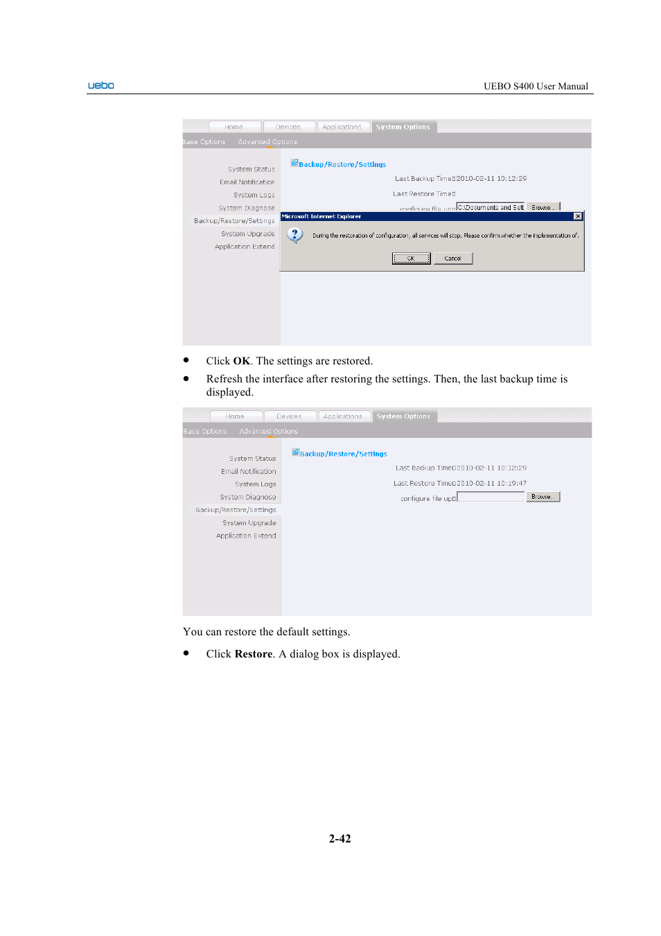 UEBO S400 User Manual | Page 51 / 155