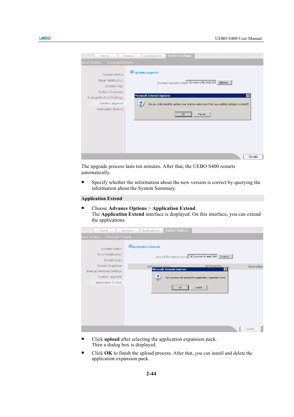 UEBO S400 User Manual | Page 53 / 155