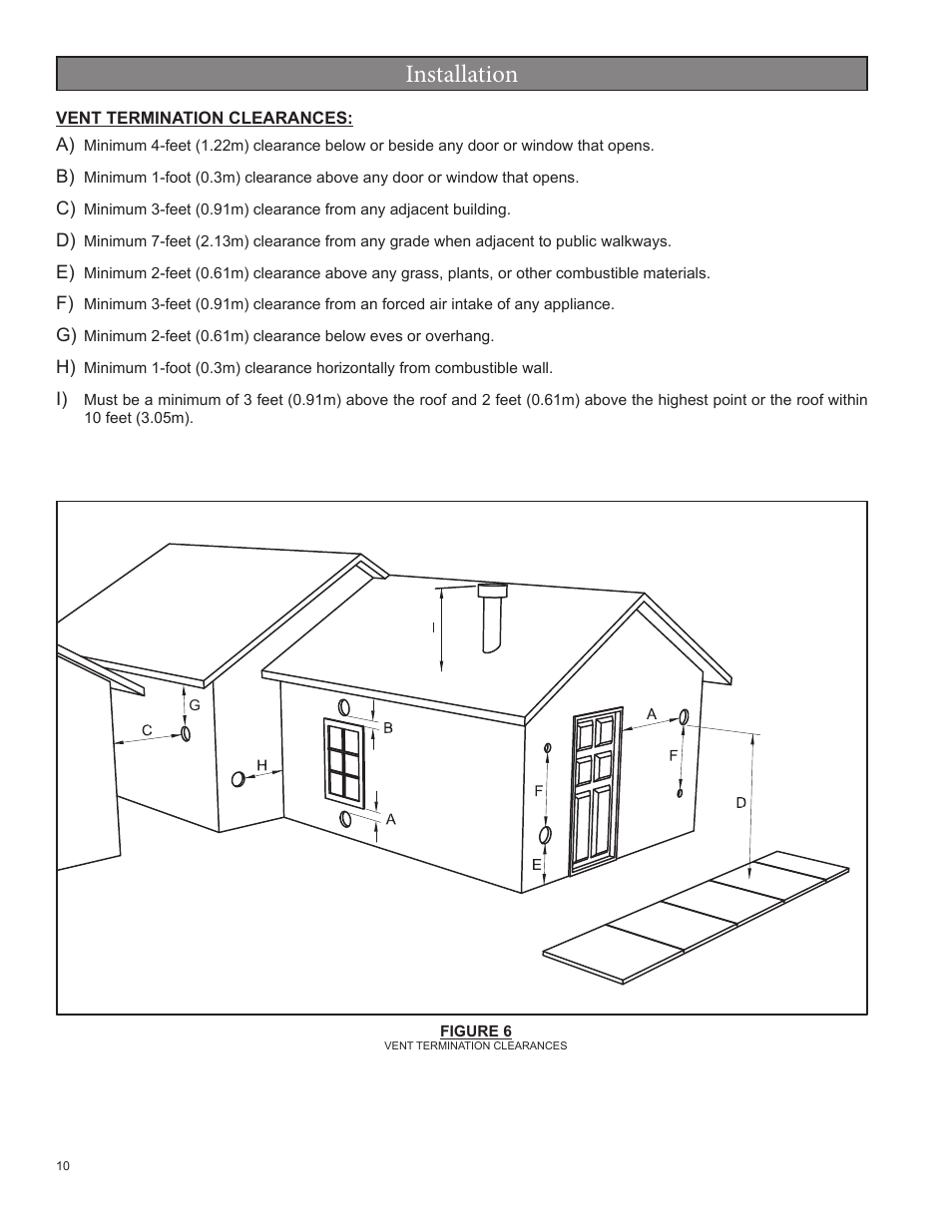 Installation | United States Stove Company 5520 User Manual | Page 10 / 28