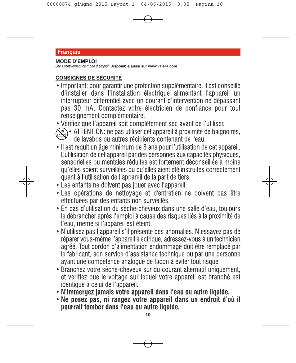 VALERA Swiss Power4ever 2400 W User Manual | Page 10 / 92