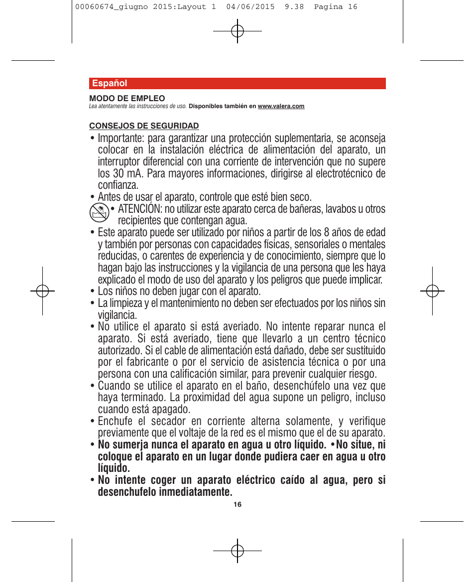 VALERA Swiss Power4ever 2400 W User Manual | Page 16 / 92