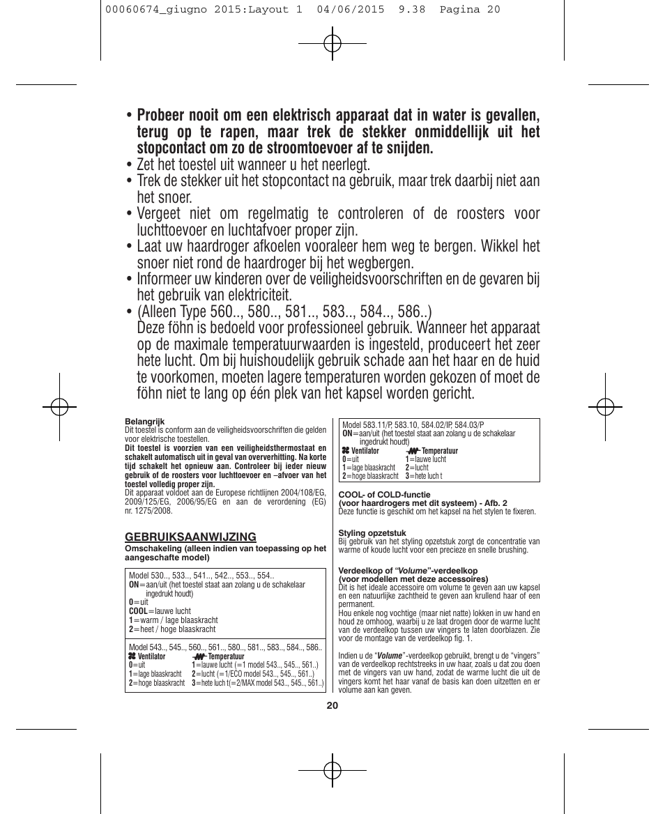 VALERA Swiss Power4ever 2400 W User Manual | Page 20 / 92