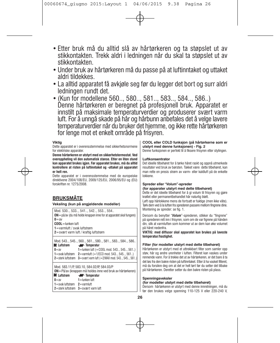 VALERA Swiss Power4ever 2400 W User Manual | Page 26 / 92