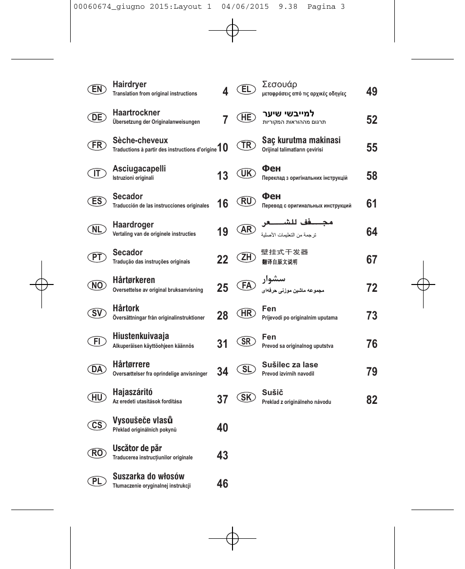 VALERA Swiss Power4ever 2400 W User Manual | Page 3 / 92