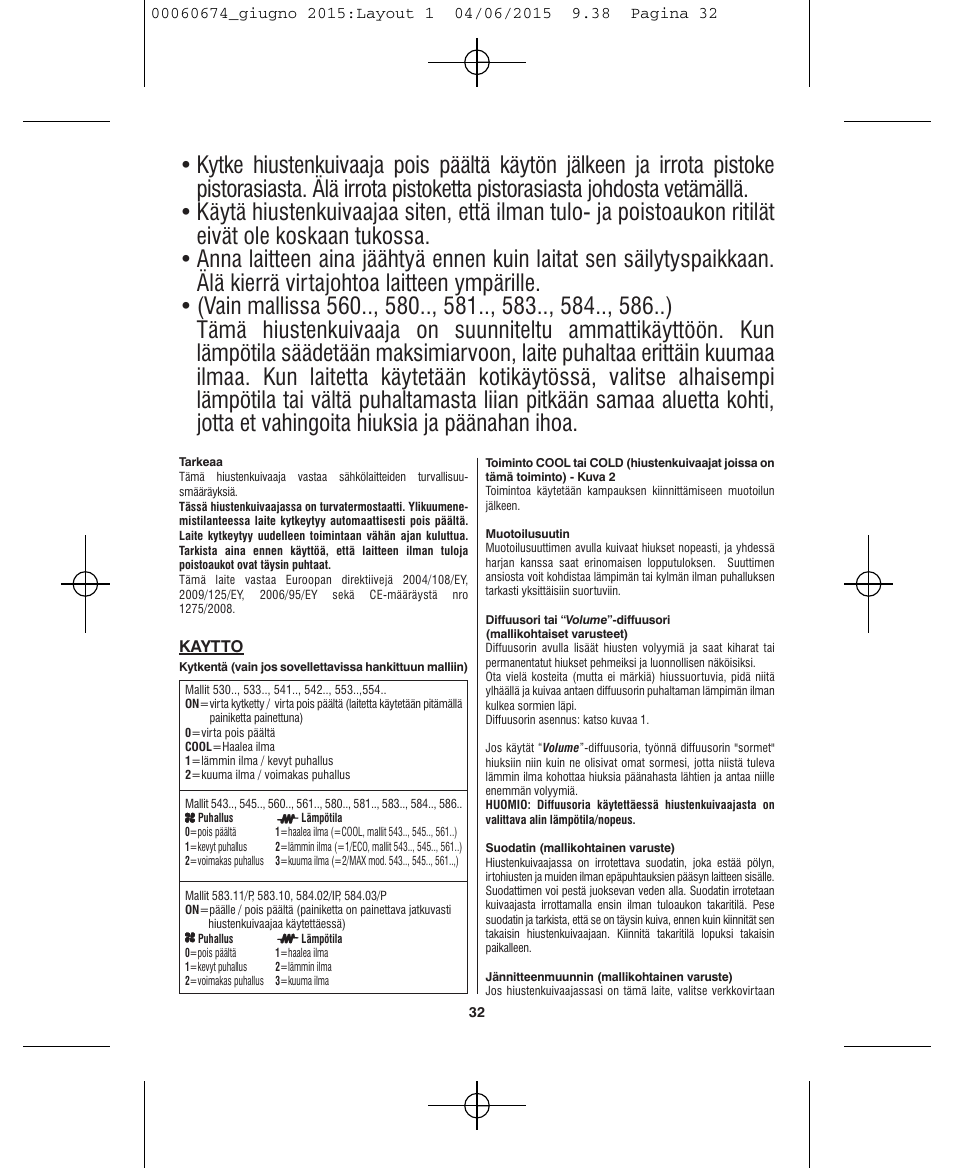 VALERA Swiss Power4ever 2400 W User Manual | Page 32 / 92