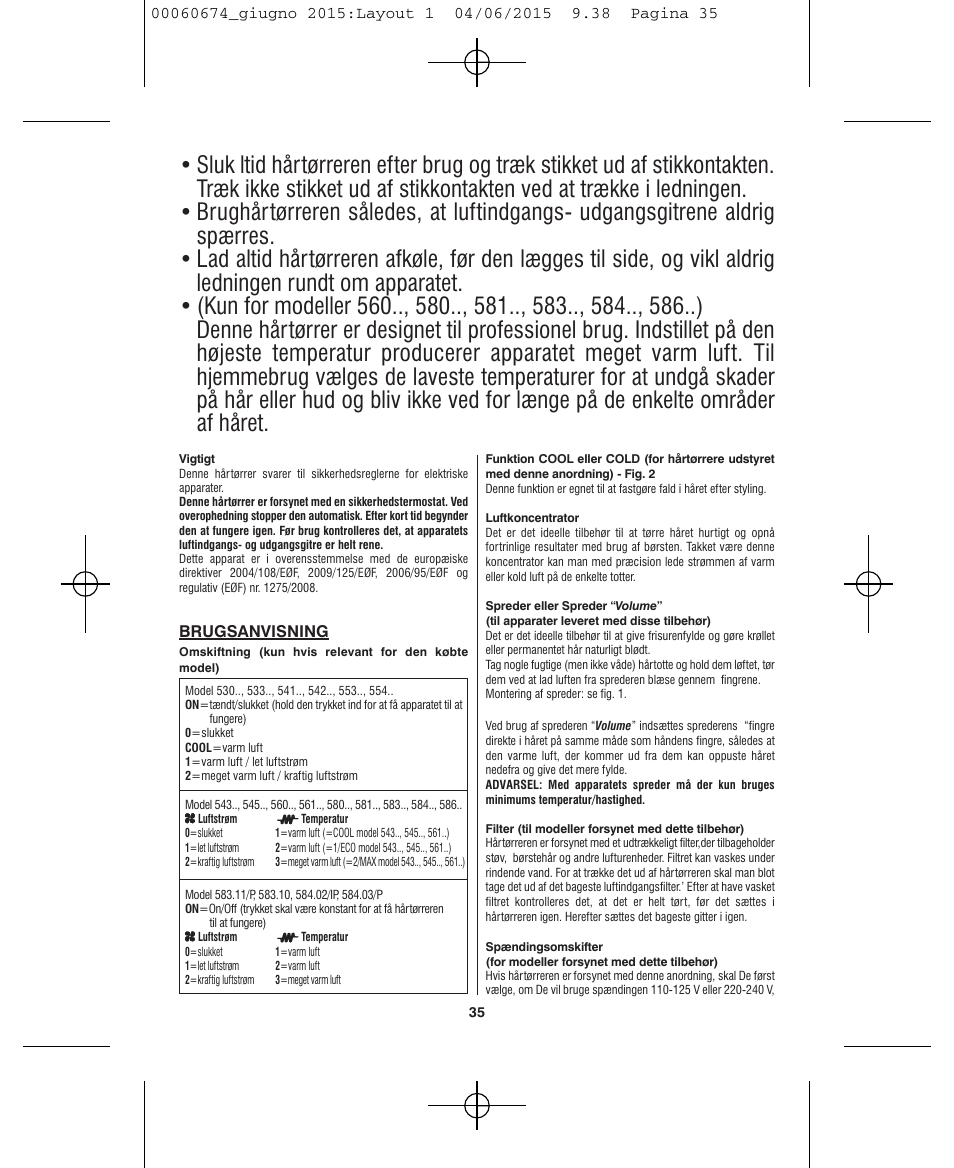 VALERA Swiss Power4ever 2400 W User Manual | Page 35 / 92