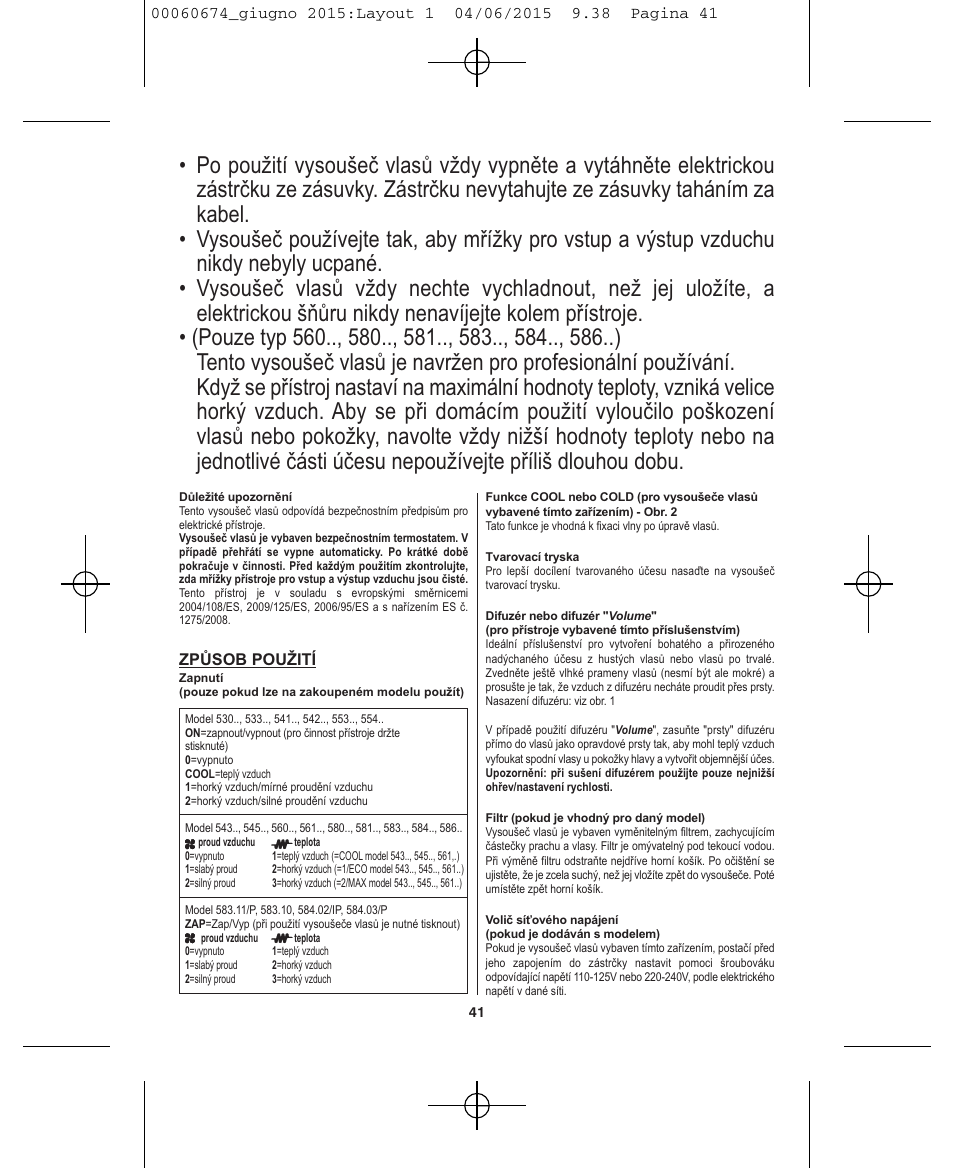 VALERA Swiss Power4ever 2400 W User Manual | Page 41 / 92