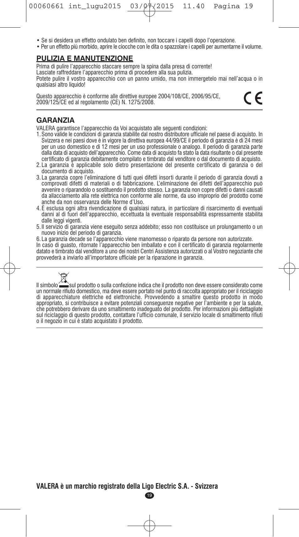 VALERA Wave Master Ionic User Manual | Page 17 / 94
