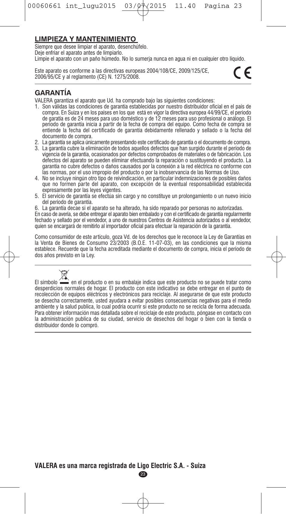 VALERA Wave Master Ionic User Manual | Page 21 / 94