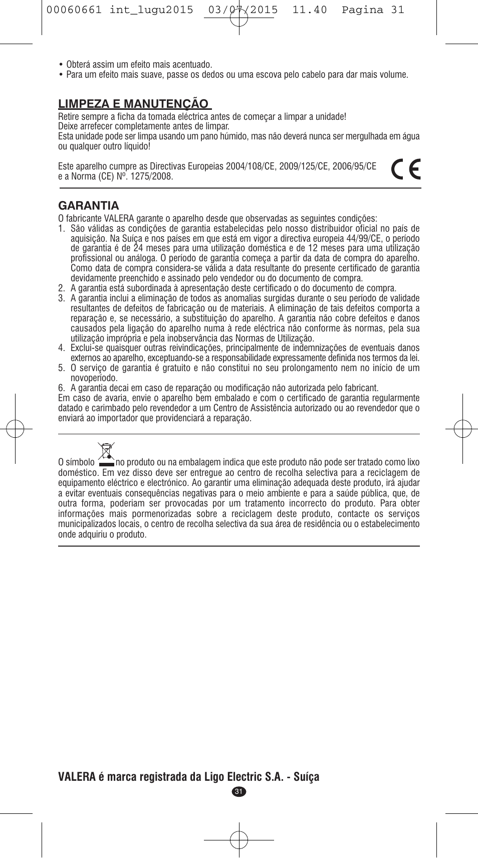 VALERA Wave Master Ionic User Manual | Page 29 / 94