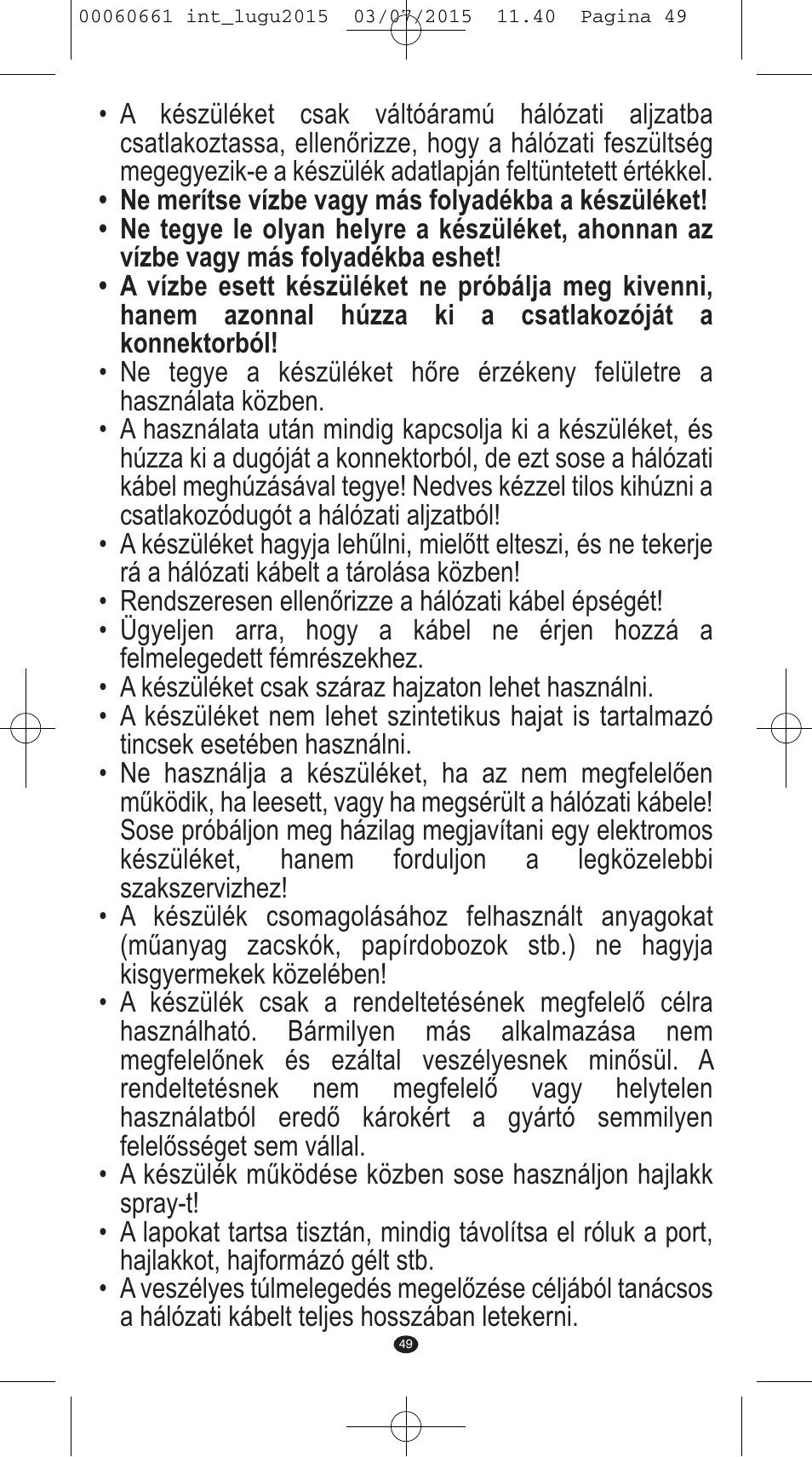 VALERA Wave Master Ionic User Manual | Page 47 / 94