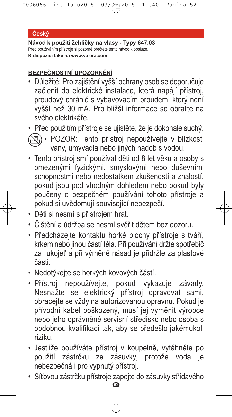 VALERA Wave Master Ionic User Manual | Page 50 / 94
