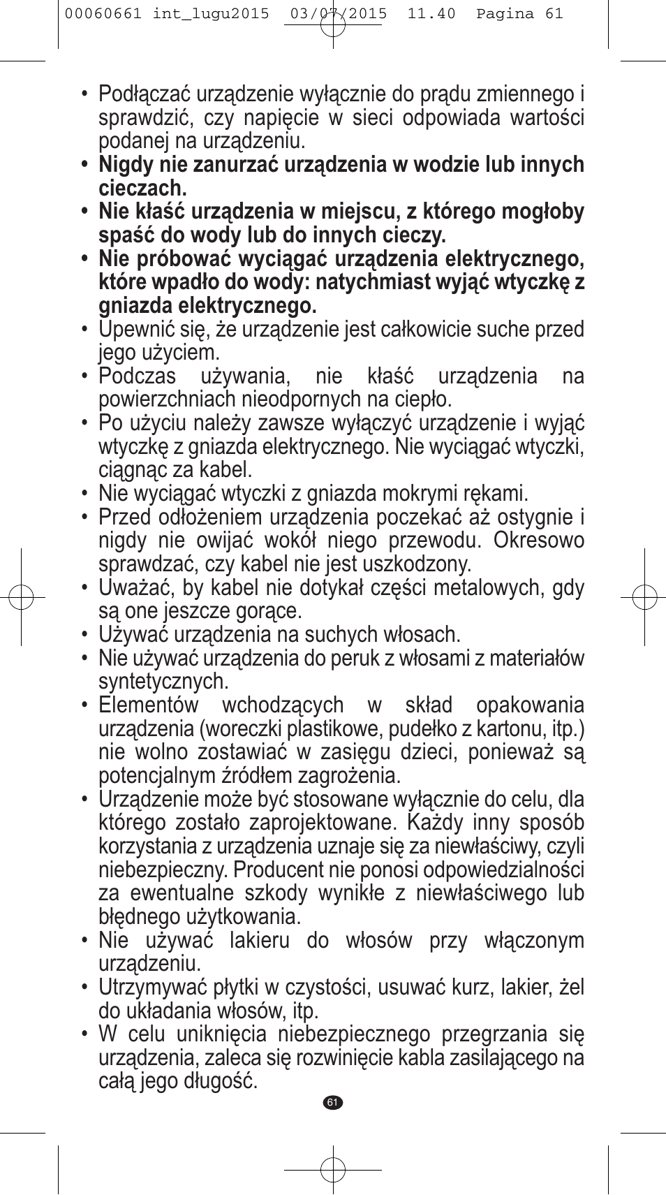 VALERA Wave Master Ionic User Manual | Page 59 / 94