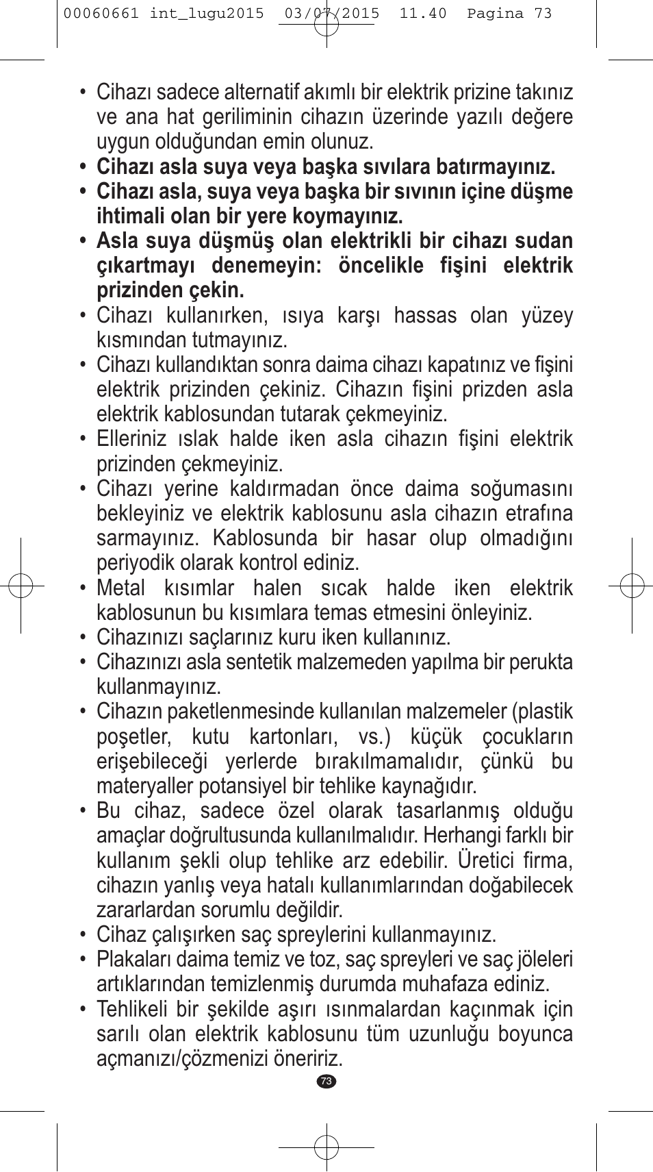 VALERA Wave Master Ionic User Manual | Page 71 / 94