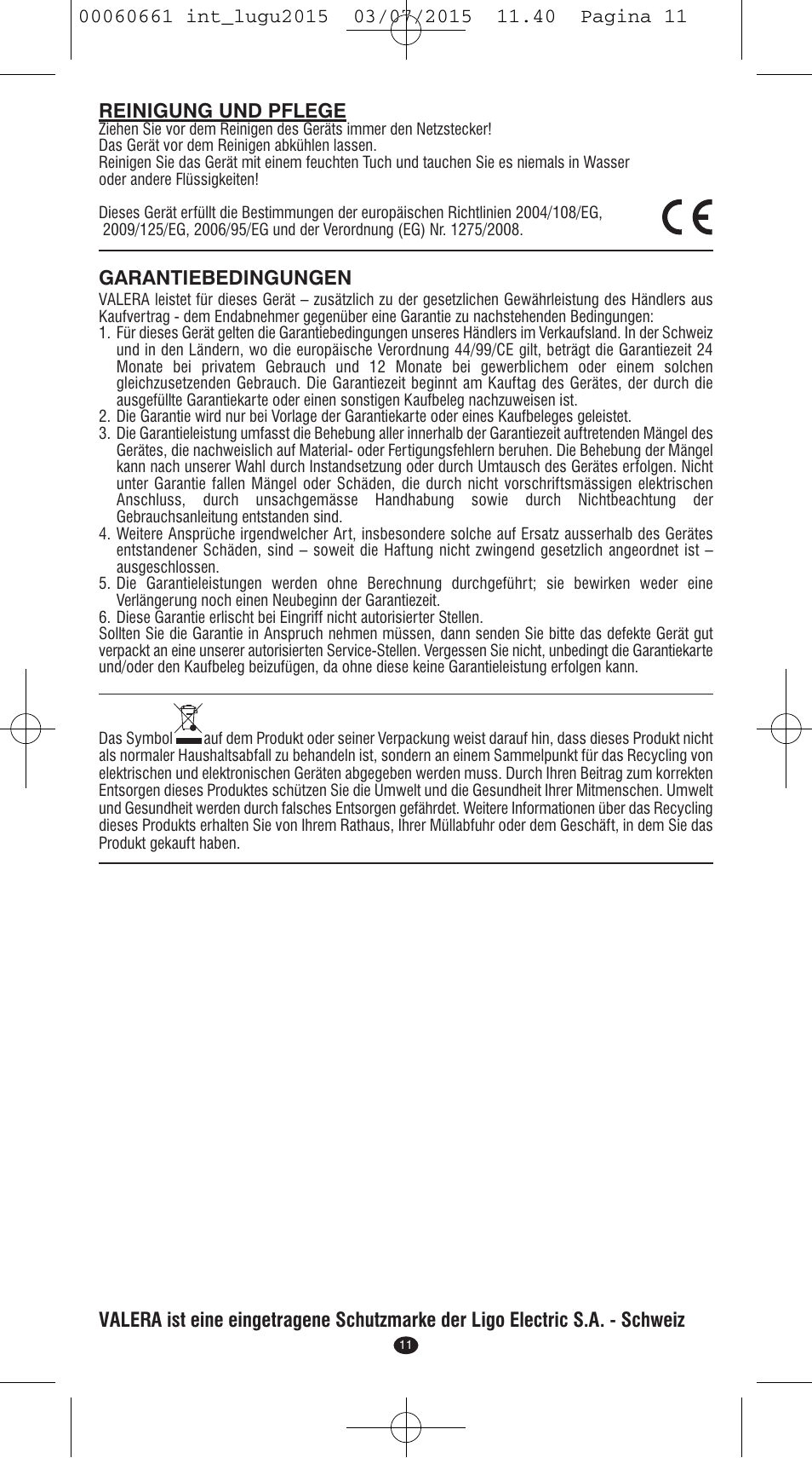 VALERA Wave Master Ionic User Manual | Page 9 / 94