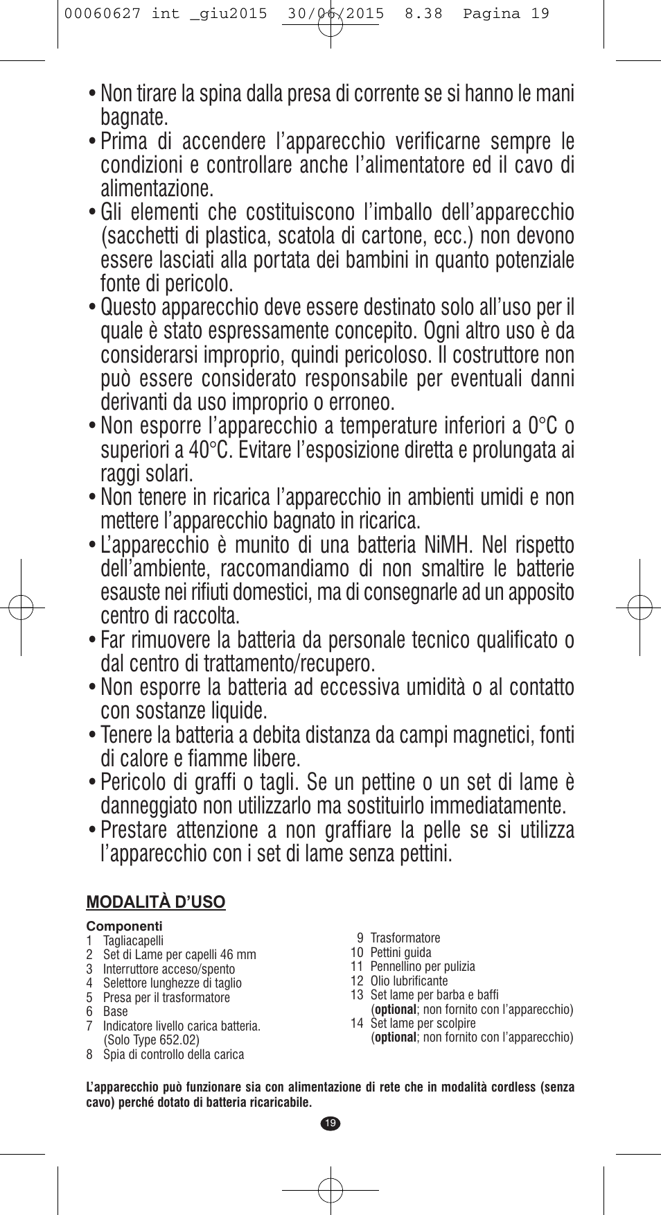 VALERA X-MASTER User Manual | Page 15 / 98