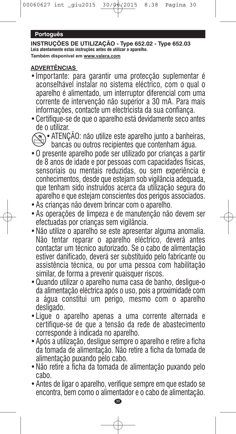 VALERA X-MASTER User Manual | Page 26 / 98