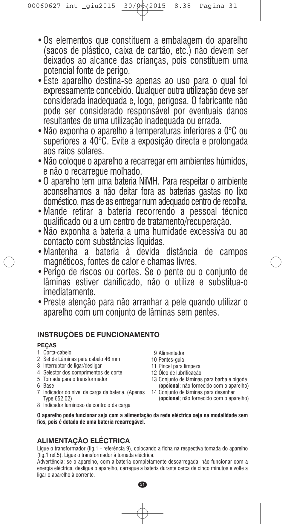 VALERA X-MASTER User Manual | Page 27 / 98