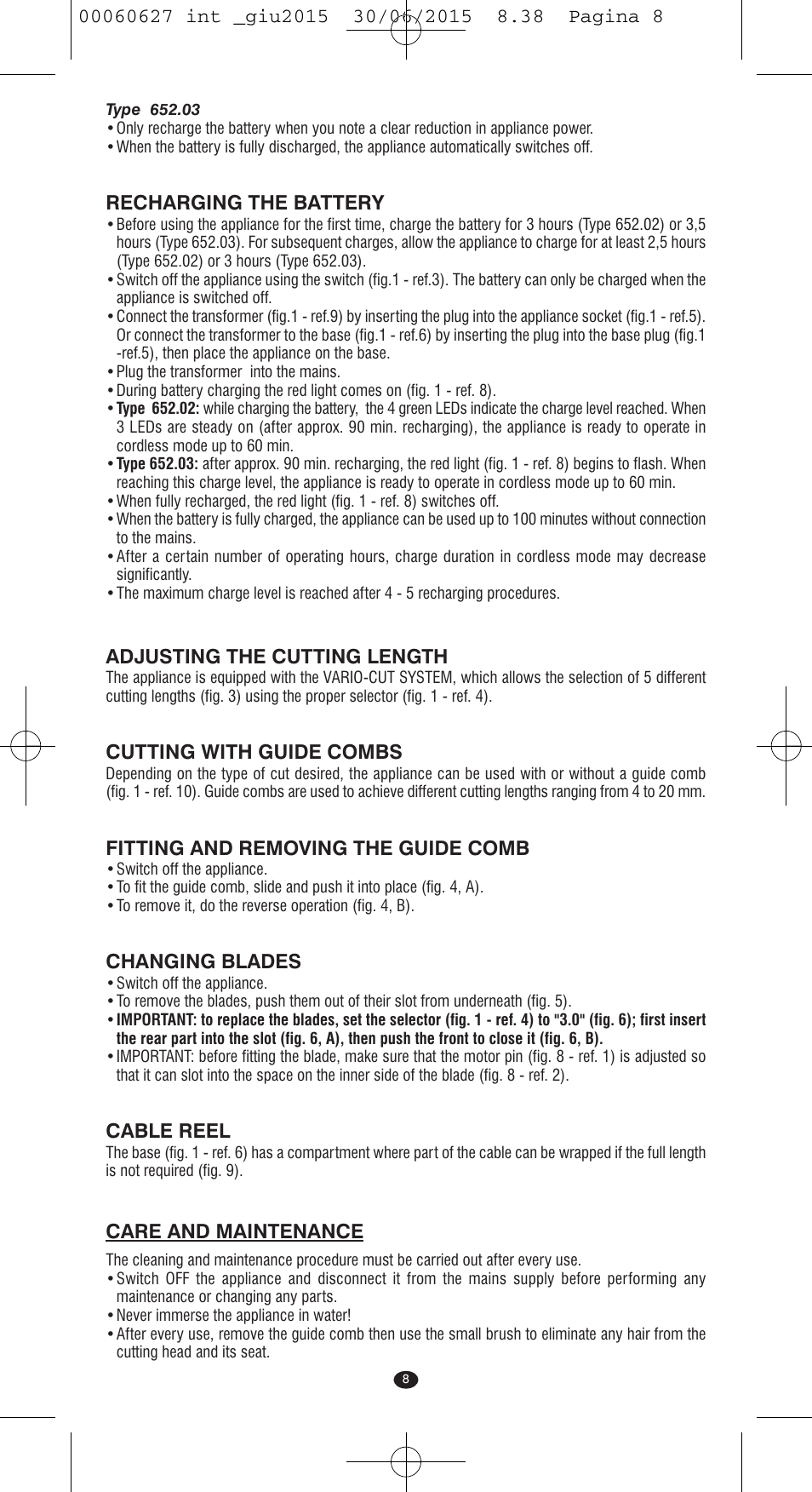 VALERA X-MASTER User Manual | Page 4 / 98