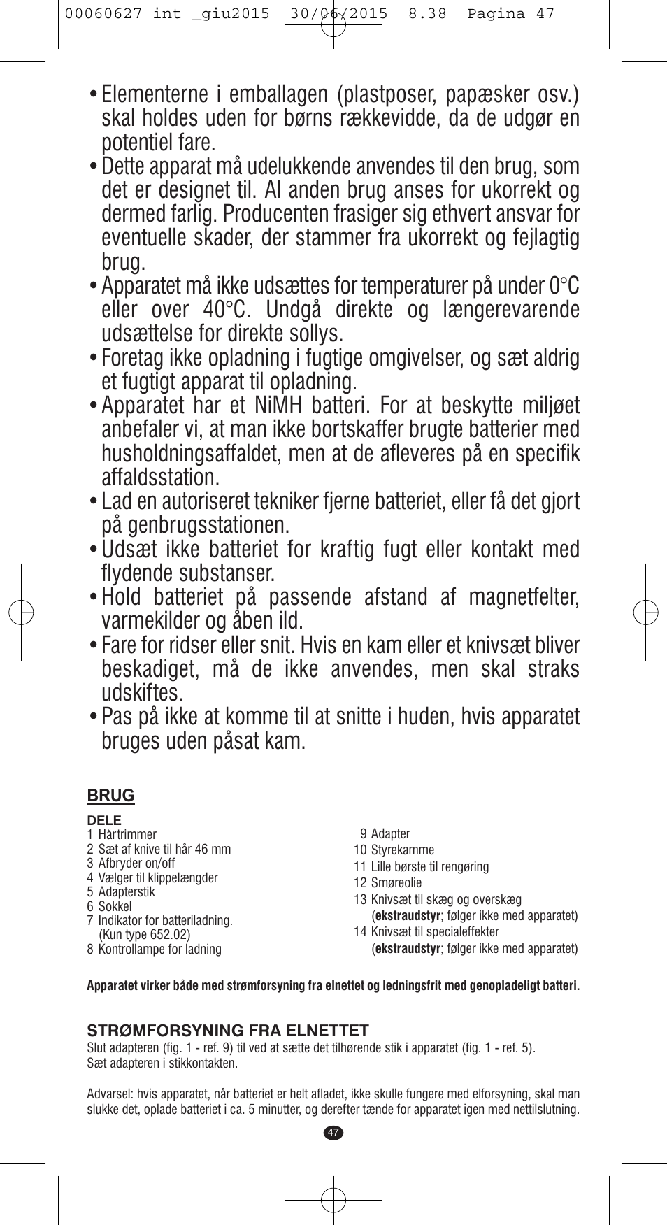 VALERA X-MASTER User Manual | Page 43 / 98