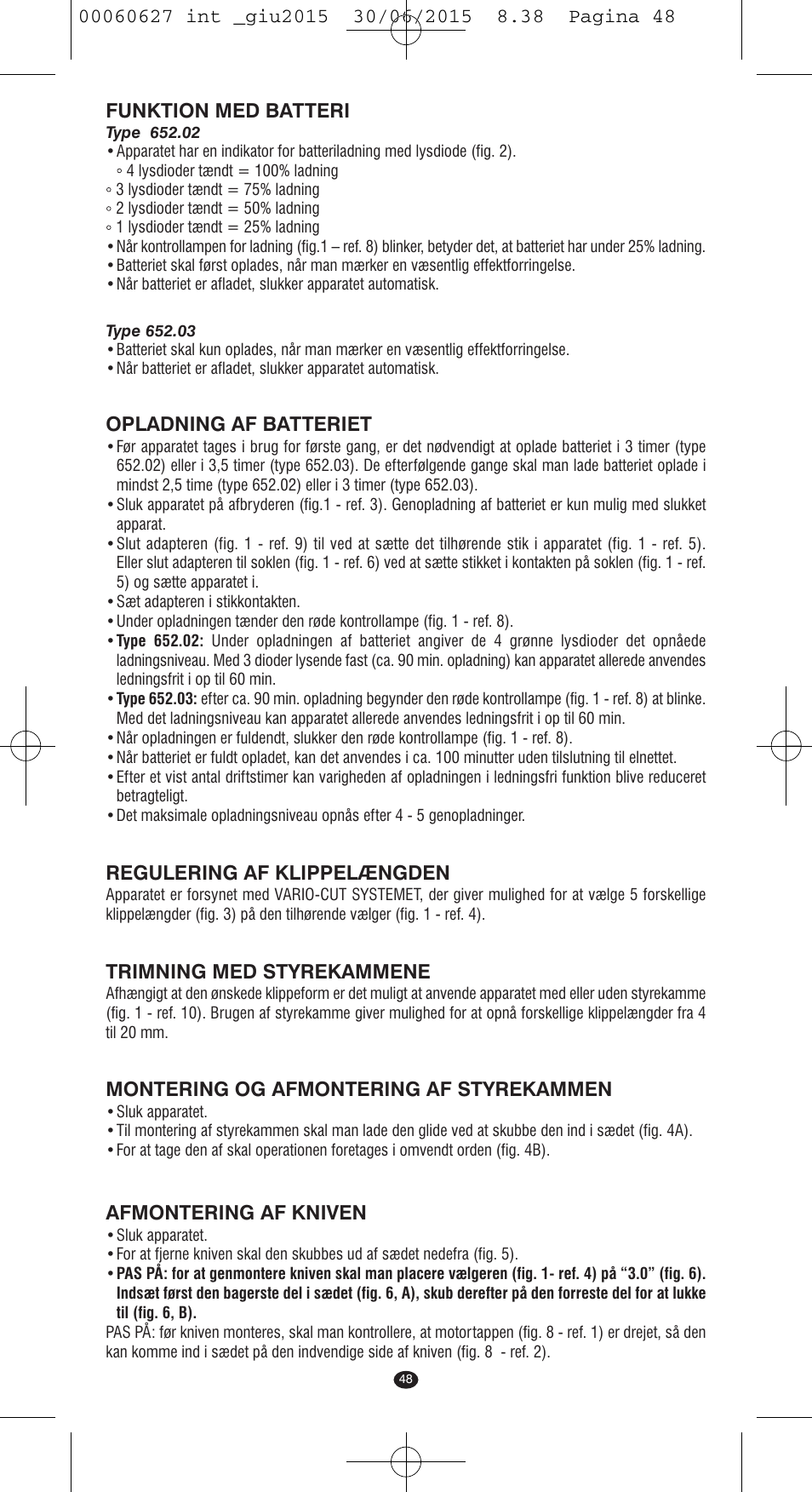 VALERA X-MASTER User Manual | Page 44 / 98