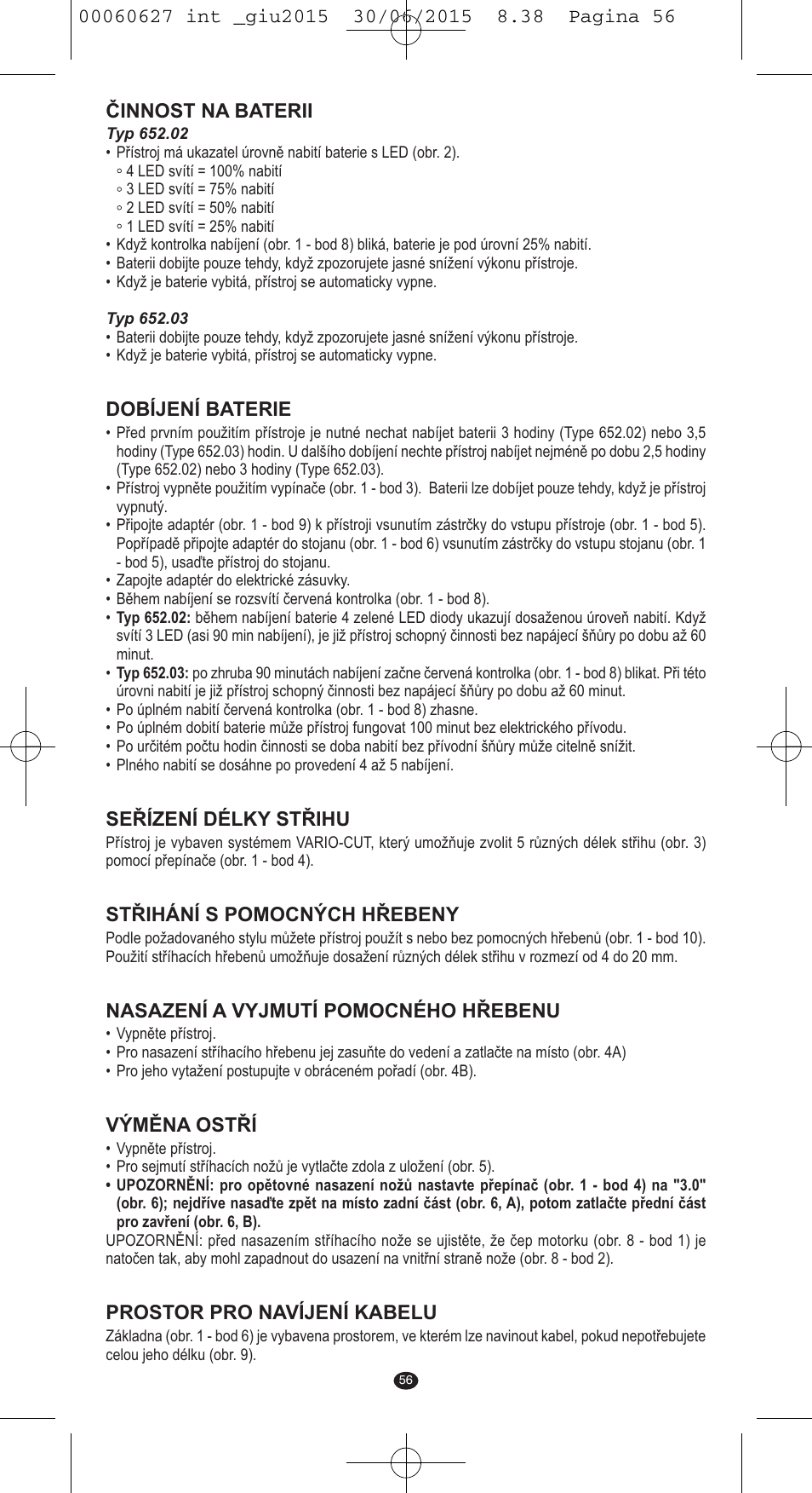VALERA X-MASTER User Manual | Page 52 / 98