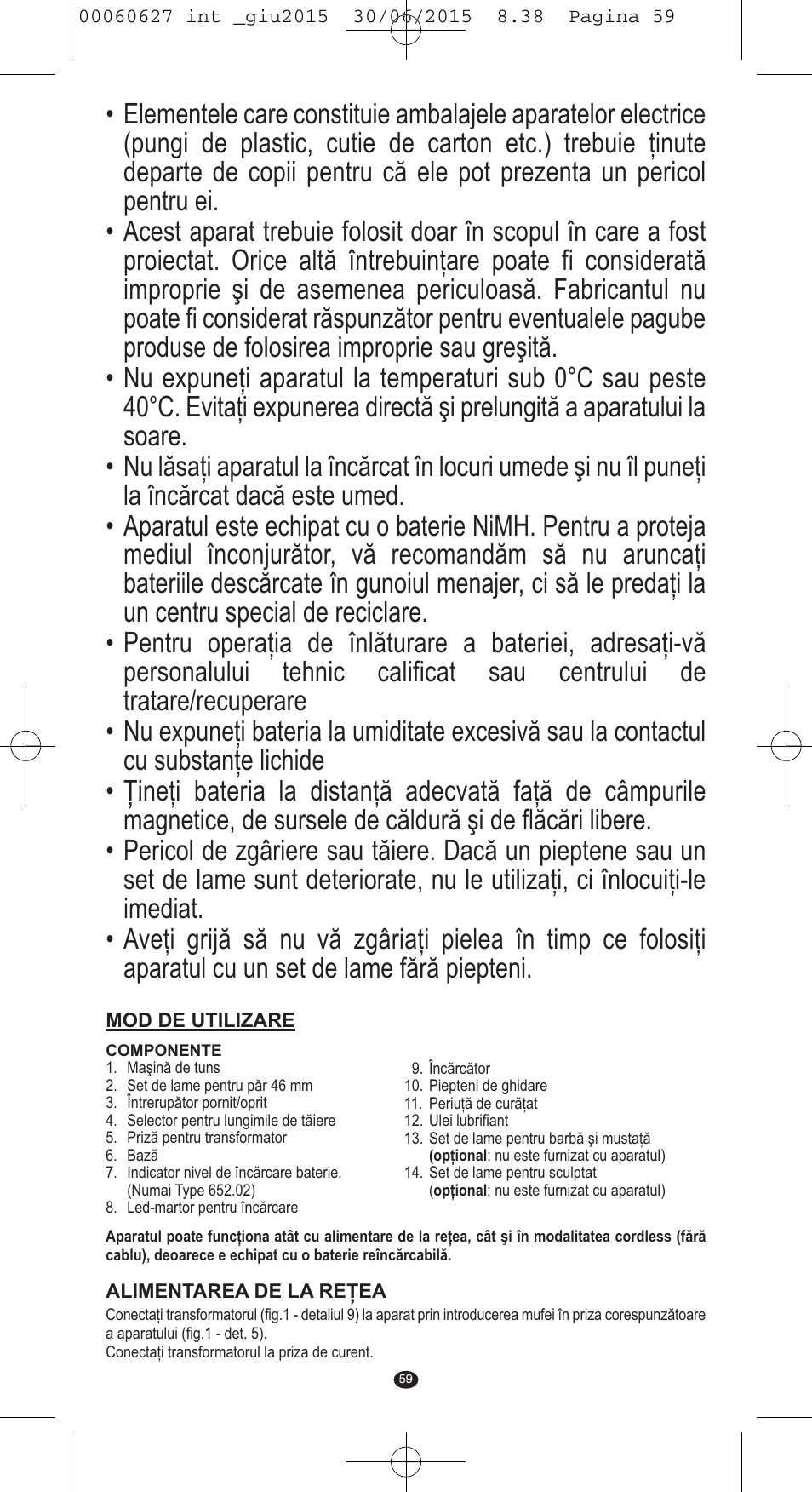 VALERA X-MASTER User Manual | Page 55 / 98
