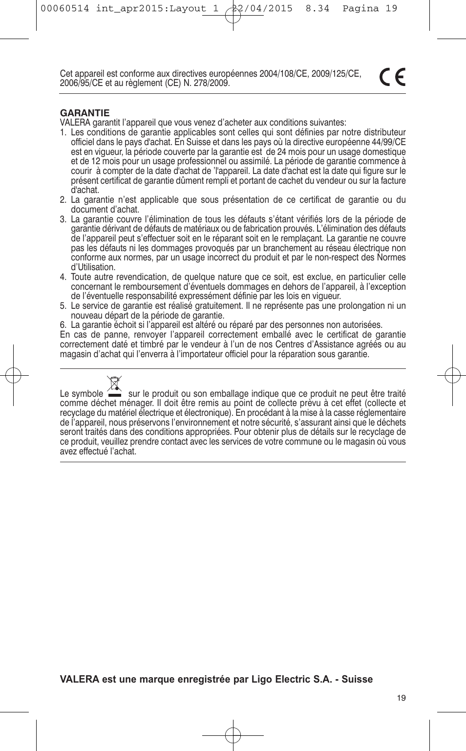 VALERA T-BLADE PROFESSIONAL User Manual | Page 15 / 106