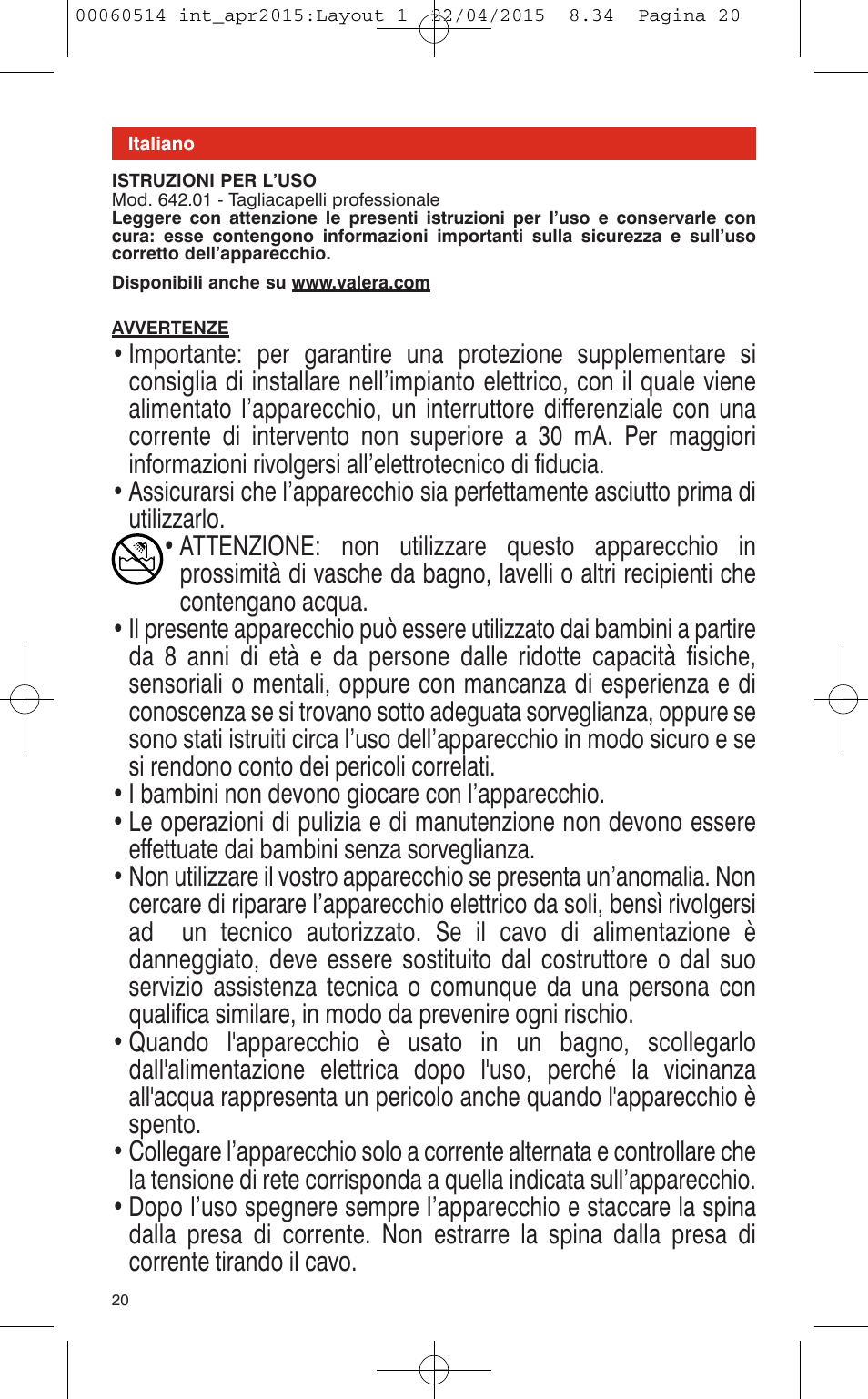 VALERA T-BLADE PROFESSIONAL User Manual | Page 16 / 106