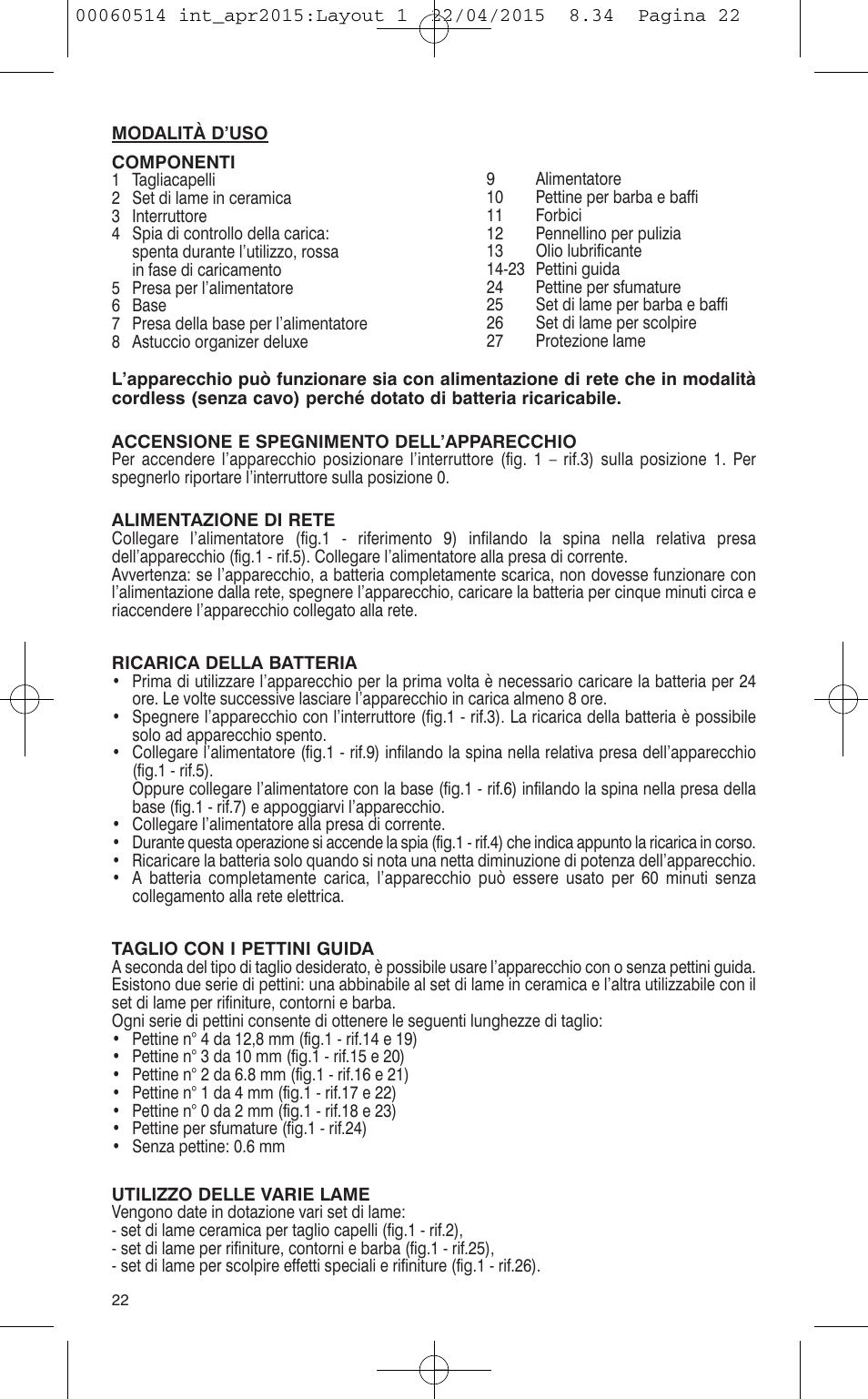 VALERA T-BLADE PROFESSIONAL User Manual | Page 18 / 106