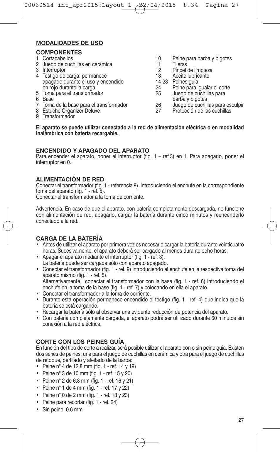 VALERA T-BLADE PROFESSIONAL User Manual | Page 23 / 106