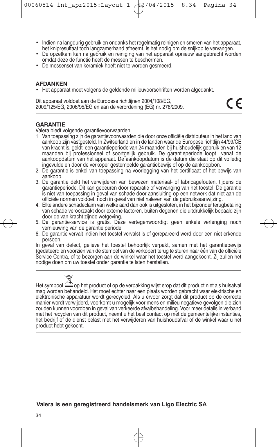 VALERA T-BLADE PROFESSIONAL User Manual | Page 30 / 106