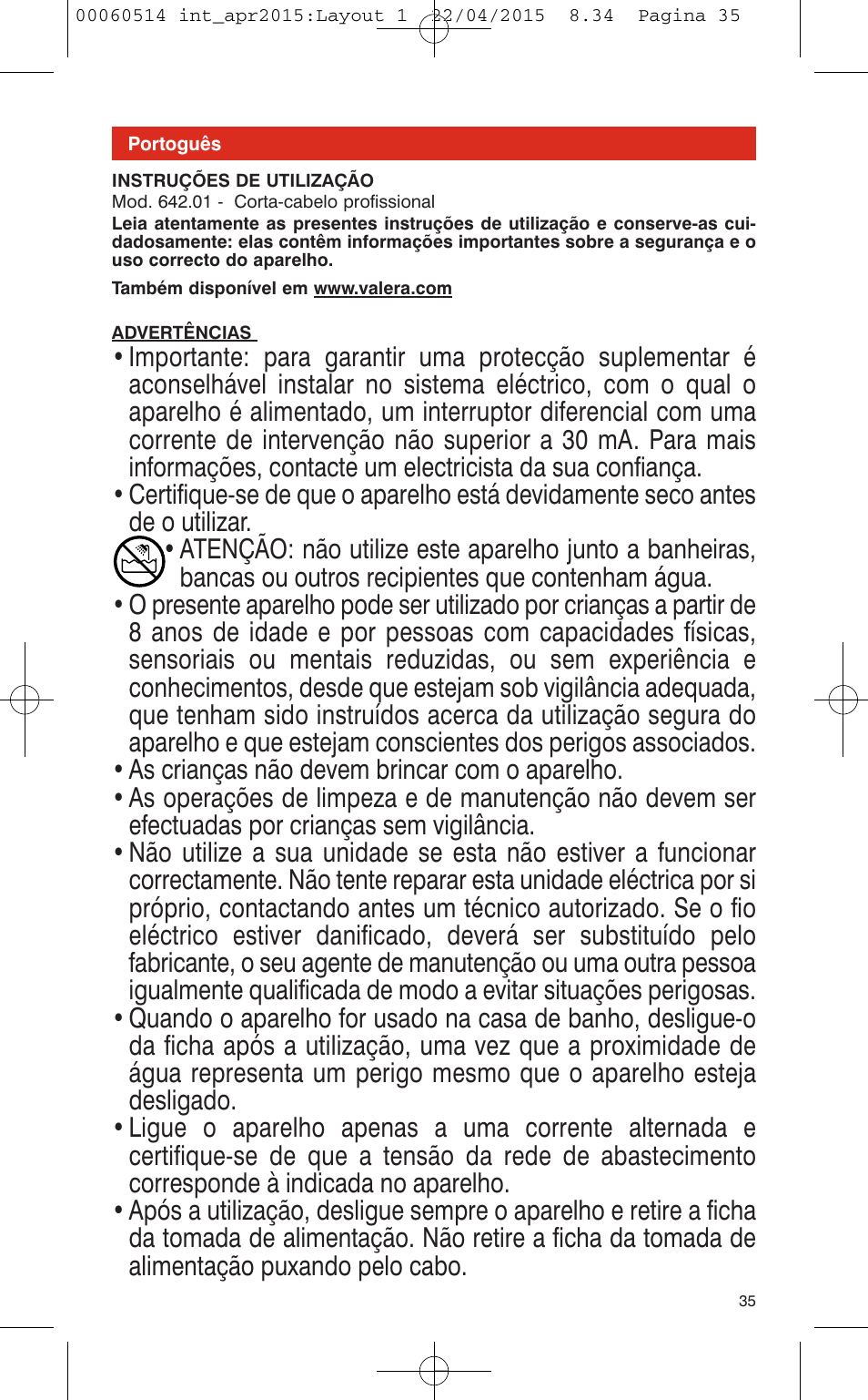 VALERA T-BLADE PROFESSIONAL User Manual | Page 31 / 106