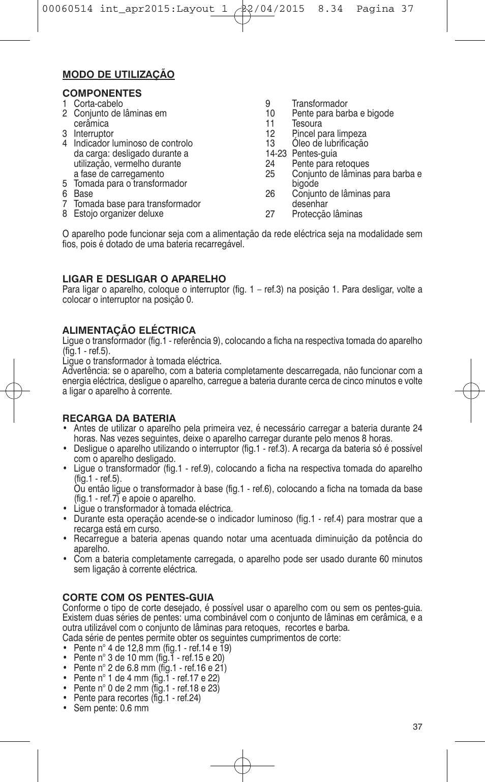 VALERA T-BLADE PROFESSIONAL User Manual | Page 33 / 106