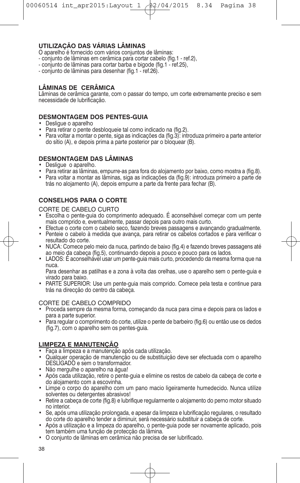 VALERA T-BLADE PROFESSIONAL User Manual | Page 34 / 106