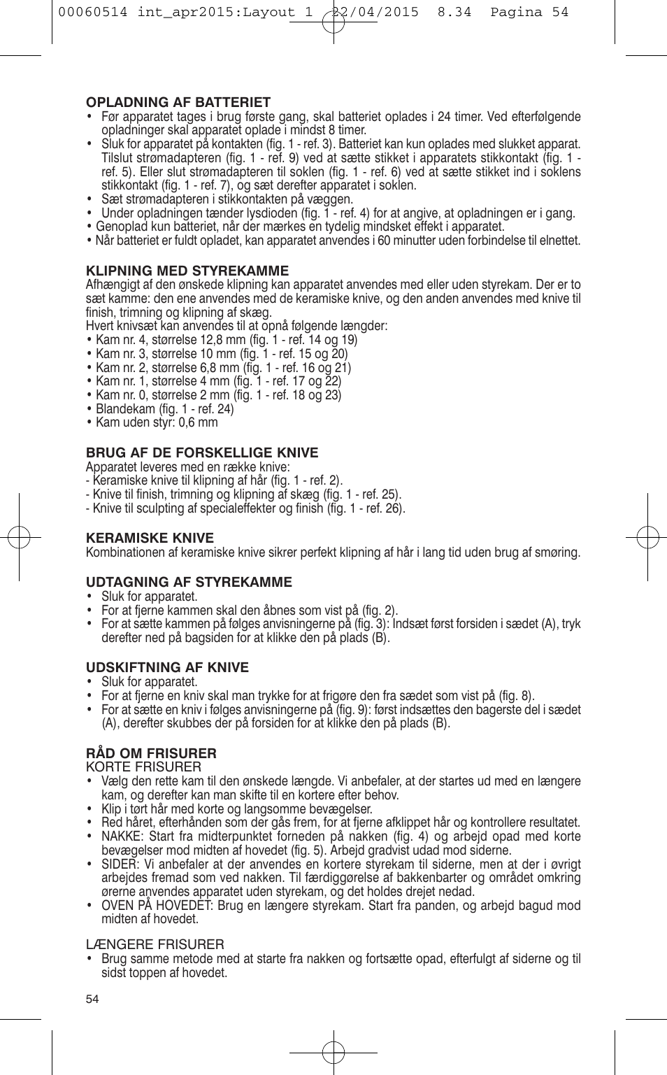 VALERA T-BLADE PROFESSIONAL User Manual | Page 50 / 106