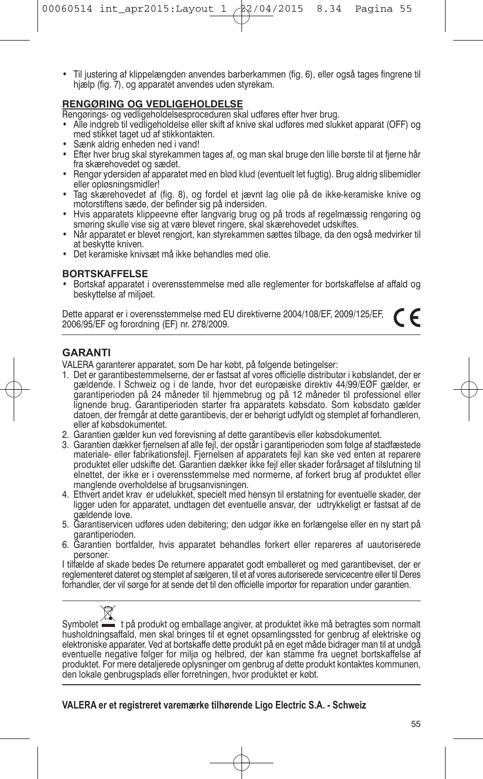 VALERA T-BLADE PROFESSIONAL User Manual | Page 51 / 106